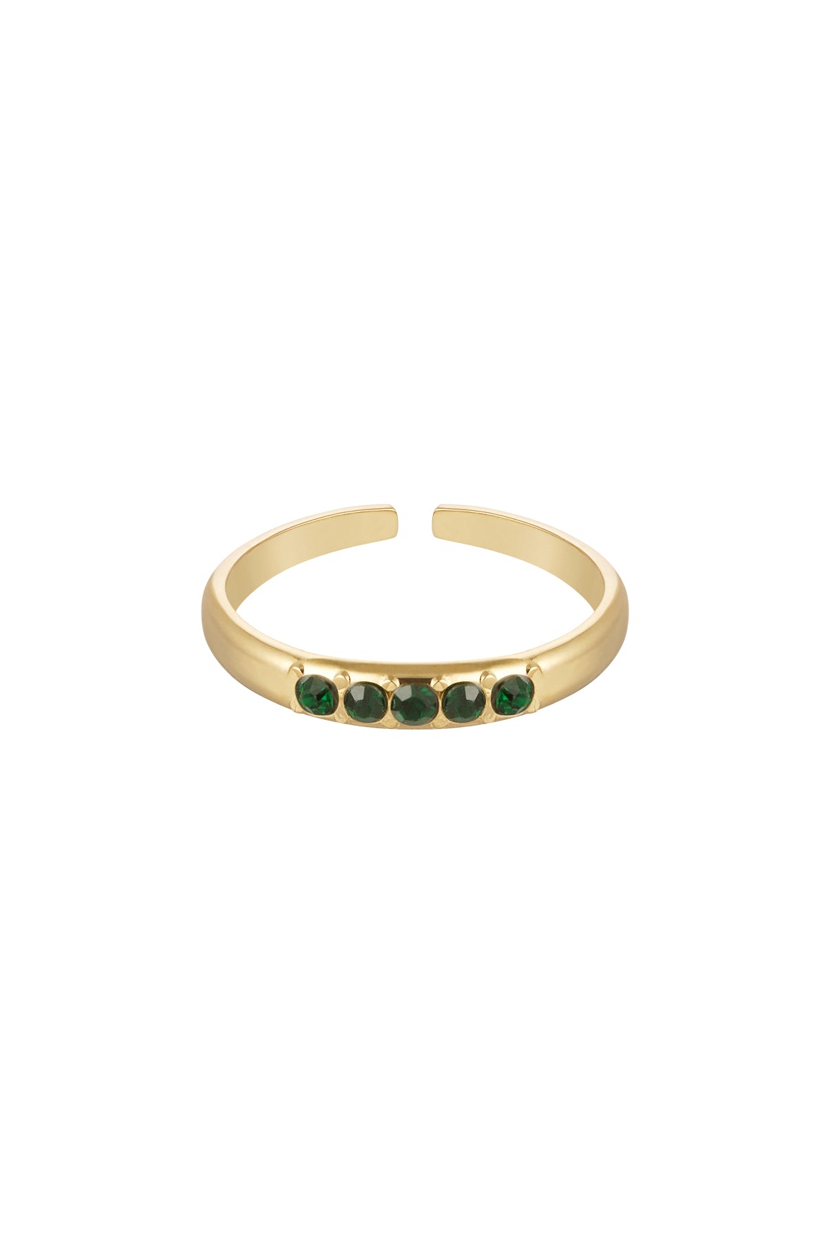 Ring met steentjes -Stainless Steel