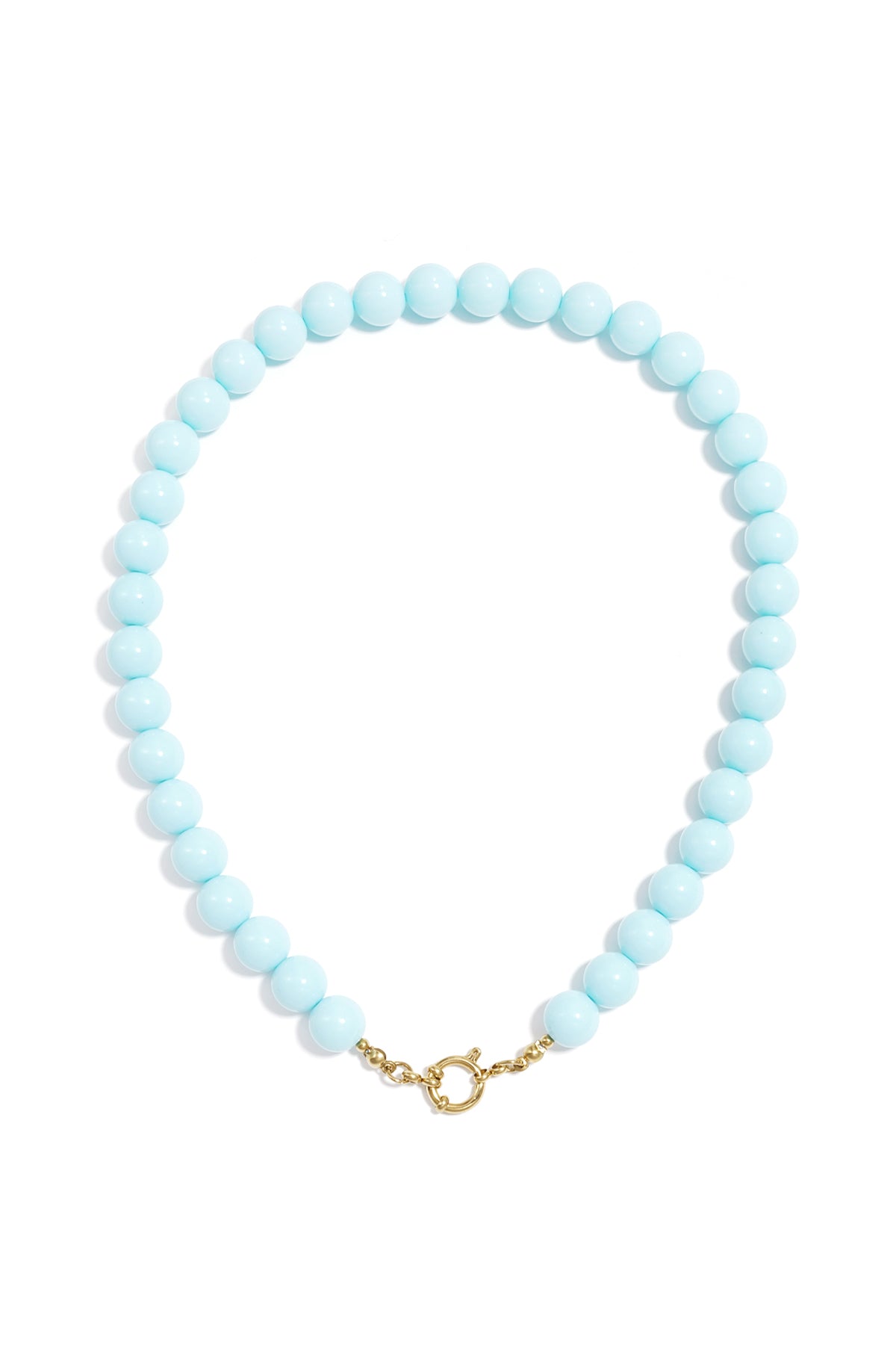 Ketting met kralen en frontsluiting-12mm
