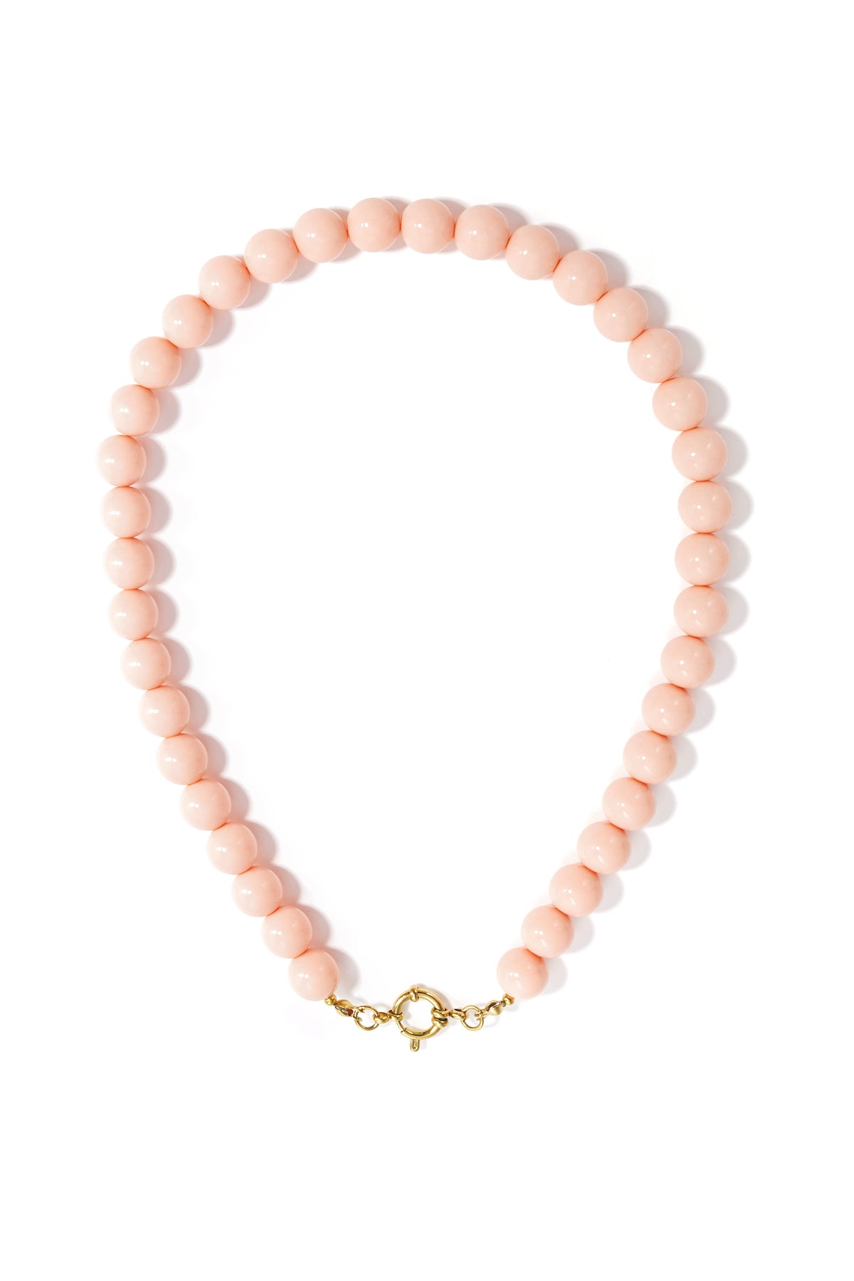 Ketting met kralen en frontsluiting-12mm
