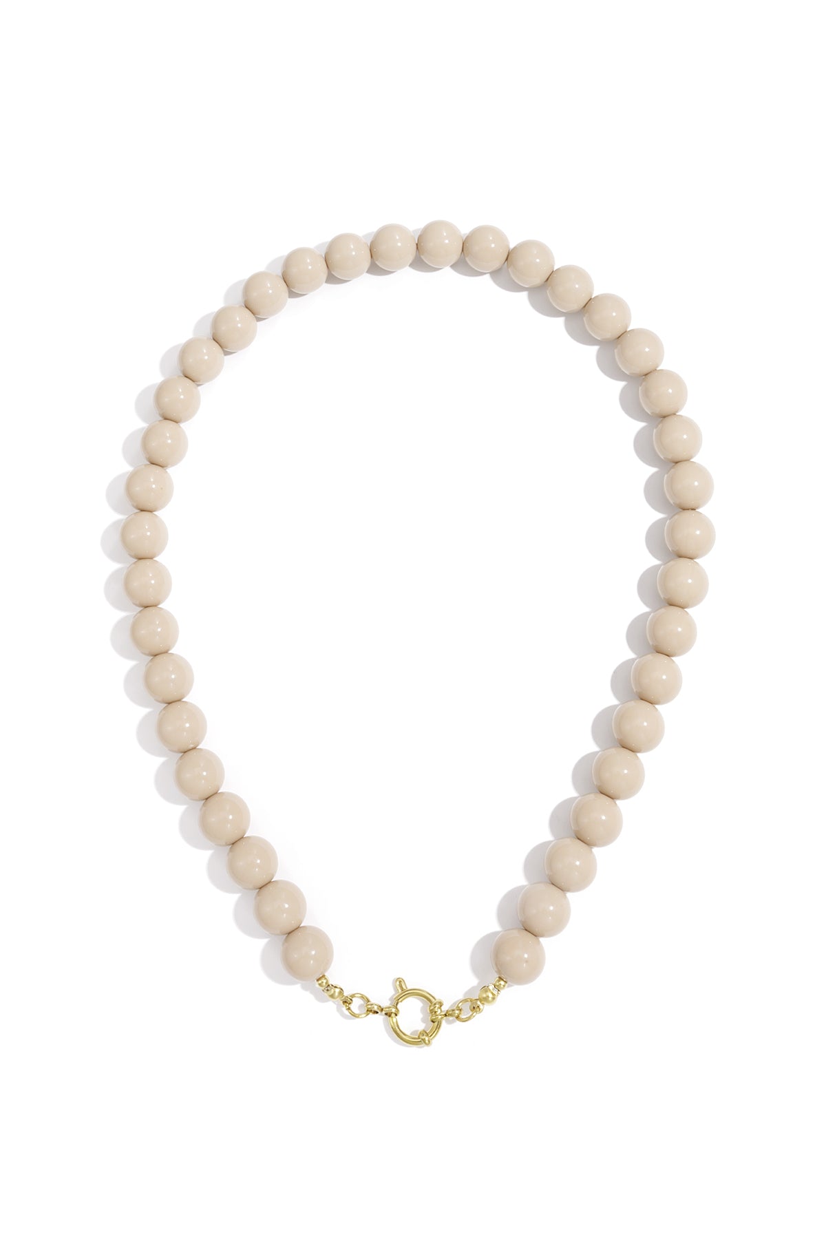 Ketting met kralen en frontsluiting-12mm