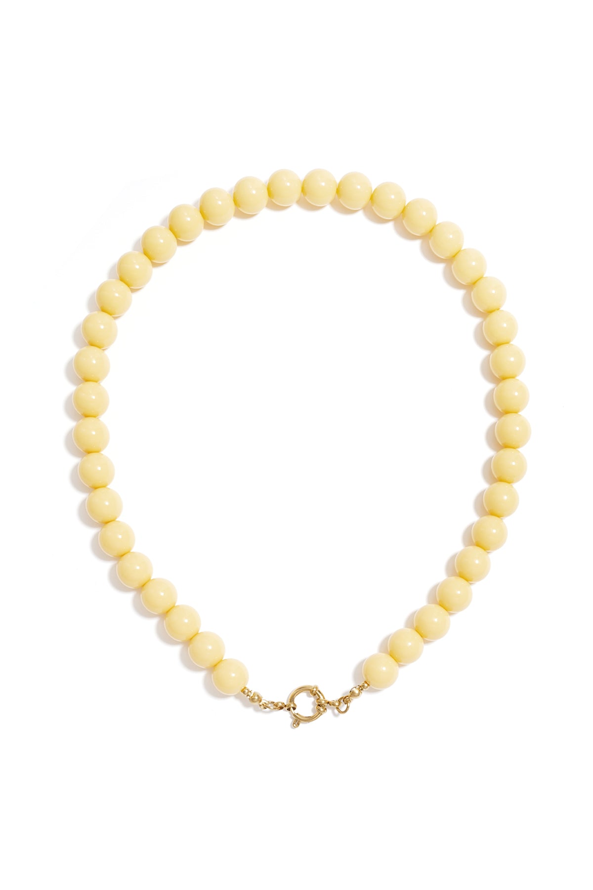 Ketting met kralen en frontsluiting-12mm